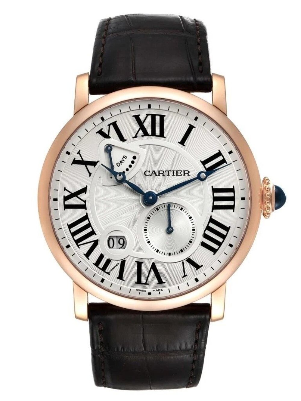 CARTIER Ronde Solo W6700255 Date Silver Dial Quartz Men's Watch - Picture 1 of 8